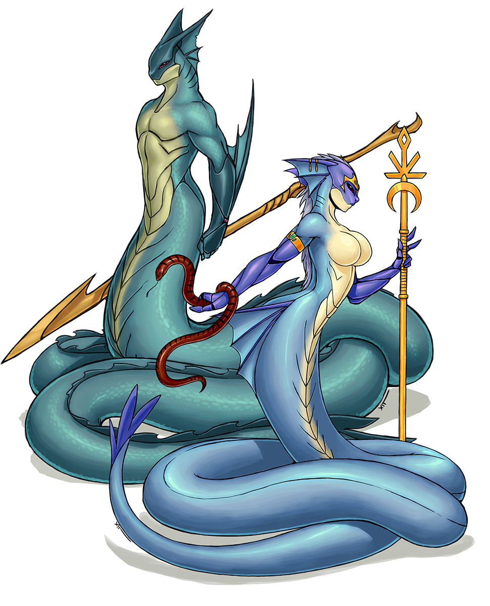 Here you’ll see both of our naga together. 